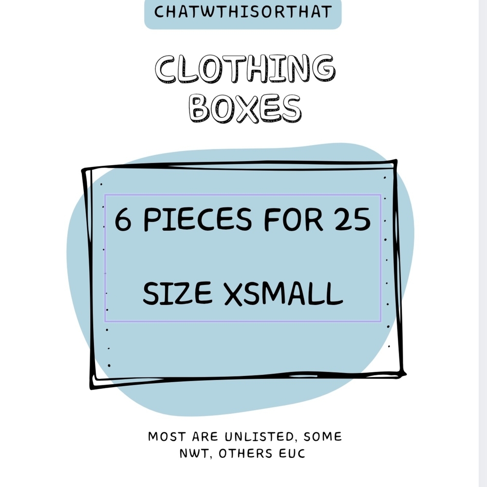 Women's Clothing Bundle Box - 6 Pieces XS For $25